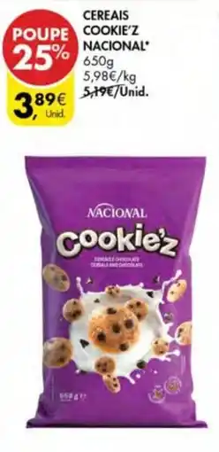 Pingo Doce Cereais cookie'z nacional promoção
