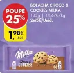 Pingo Doce Bolacha Choco & Cookies Milka promoção