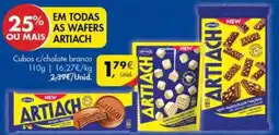 Pingo Doce artiach cubos c/chocolate branco promoção