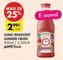 Pingo Doce Sumo innocent summer crush promoção