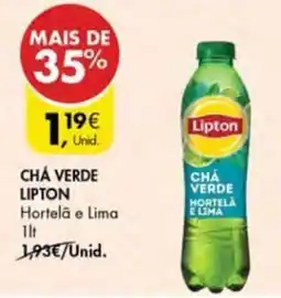 Pingo Doce Chá verde lipton hortelã e lima promoção