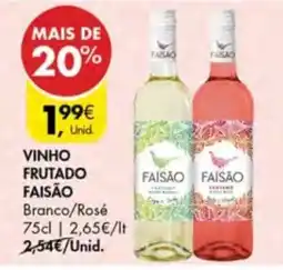 Pingo Doce vinho frutado faisão promoção