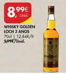 Pingo Doce whisky golden loch 3 anos promoção