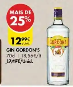 Pingo Doce gin gordon's promoção