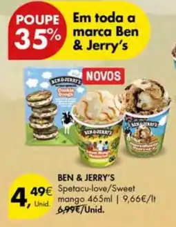 Pingo Doce Ben & Jerry's Spetacu-love/Sweet mango promoção