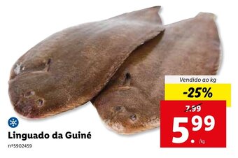 Lidl Linguado da Guiné promoção