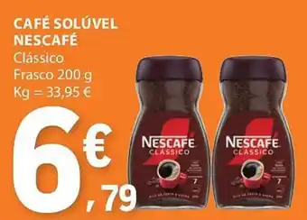 Café solúvel nescafé clássico