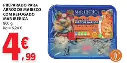E.Leclerc arroz de marisco com refogado mar ibérica promoção