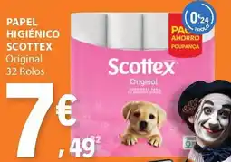 E.Leclerc Papel higiénico scottex original promoção