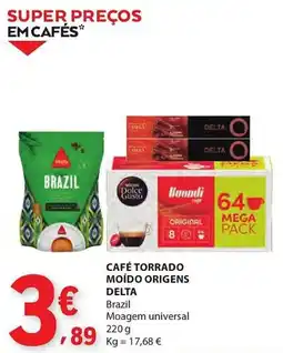 E.Leclerc Café torrado moído origens delta promoção