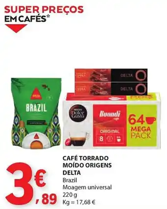 E.Leclerc Café torrado moído origens delta promoção