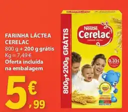 E.Leclerc Farinha láctea cerelac promoção