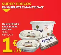 E.Leclerc Queijo fresco para barrar matinal promoção