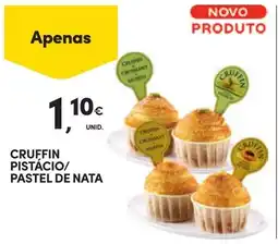 Continente Cruffin pistácio/pastel de nata promoção