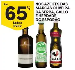 Continente Nos azeites das marcas oliveira da serra, gallo e herdade do esporão promoção