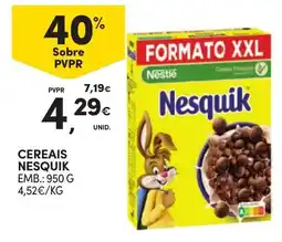 Continente Cereais Nesquik promoção