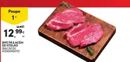 Continente Bife pã e acém de vitelao promoção