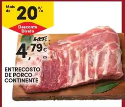 Continente entrecosto de porco continente promoção