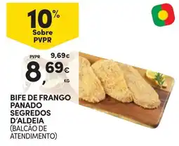 Continente Bife de frango panado segredos d'aldeia promoção