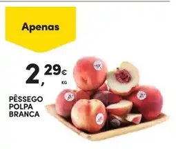 Continente Pêssego polpa branca promoção