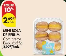 Pingo Doce mini bola de berlim promoção