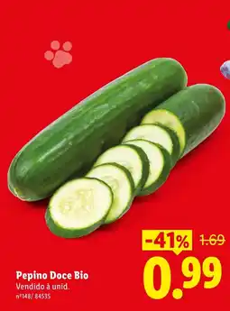 Lidl Pepino Doce Bio promoção