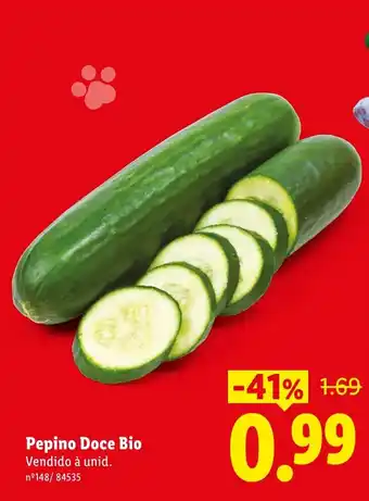 Lidl Pepino Doce Bio promoção