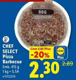 Lidl Chef select pizza barbecue promoção