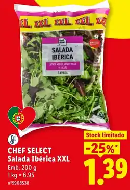 Lidl chef select salada ibérica xxl promoção