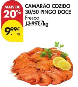 Pingo Doce Camarão cozido 30/50 Pingo Doce promoção