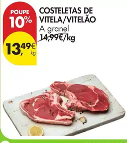 Pingo Doce Costeletas de vitela/vitelão promoção