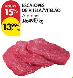 Pingo Doce escalopes de vitela/vitelão promoção