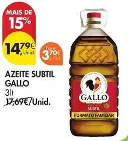 Pingo Doce azeite subtal gallo promoção