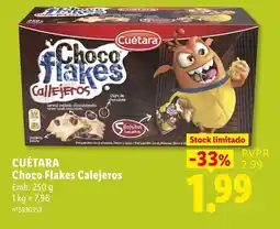 Lidl Cuétara Choco Flakes Calejeros promoção