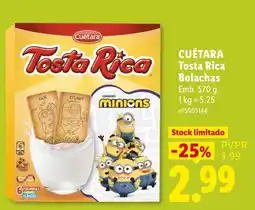 Lidl Cuétara Tosta Rica Bolachas promoção