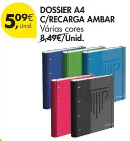 Pingo Doce Dossier a4 c/recarga ambar promoção