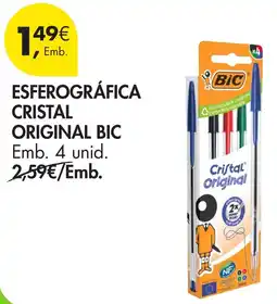 Pingo Doce esferográfica cristal original bic promoção
