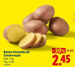 Lidl Batata Vermelha de Conservação promoção