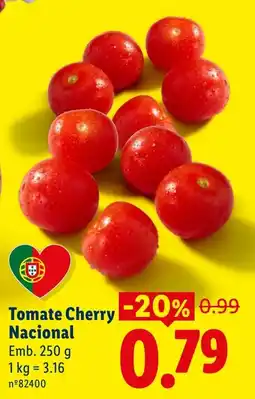 Lidl Tomate Cherry Nacional promoção