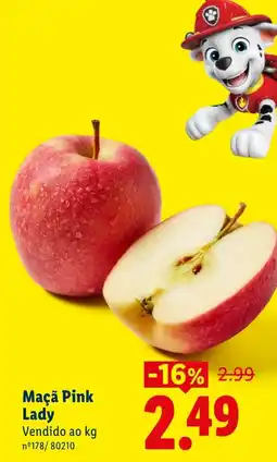 Lidl Maçã Pink Lady promoção