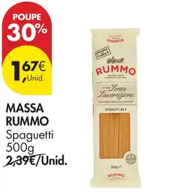 Pingo Doce Massa rummo spaguettis promoção