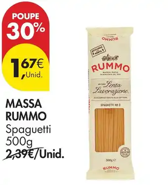 Pingo Doce Massa rummo spaguettis promoção
