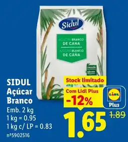 Lidl Sidul Açúcar Branco promoção