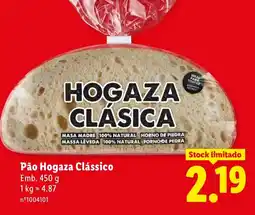 Lidl Pão Hogaza Clássico promoção