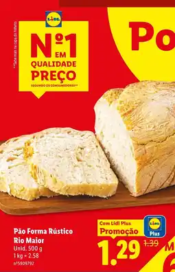 Lidl Pão Forma Rústico Rio Maior promoção
