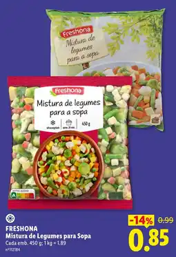 Lidl Freshona Mistura de Legumes para Sopa promoção