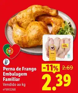 Lidl Perna de frango embalagem familiar promoção
