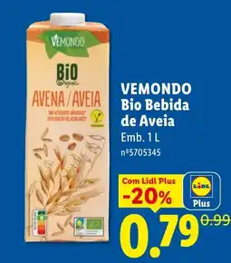Lidl Vemondo bio bebida de aveia promoção