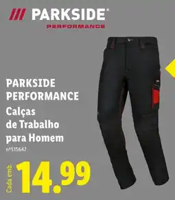 Lidl Parkside performance calças de trabalho para homem promoção