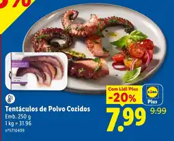 Lidl Tentáculos de Polvo Cozidos promoção